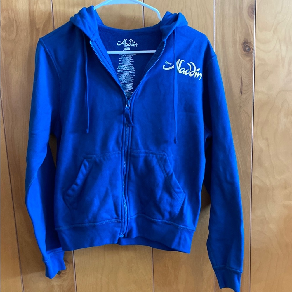 Disney Blue Zip-Up Hoodie Sweatshirt